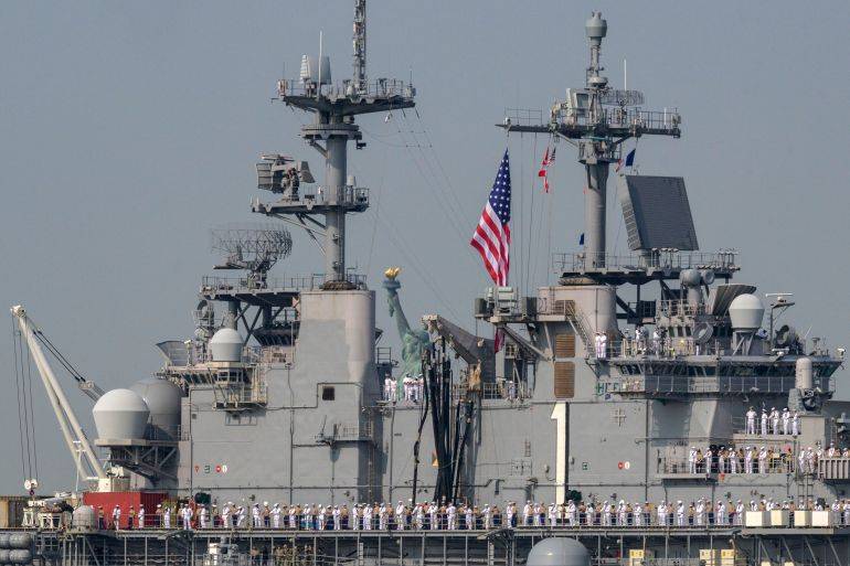US forces board ship suspected of heading to Iran port