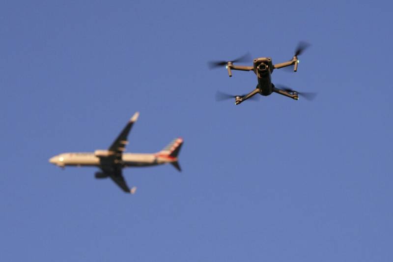 Commercial pilot says plane hit by drone over US airport