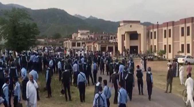 Police called in after student protests feared at Islamabad’s Quaid University