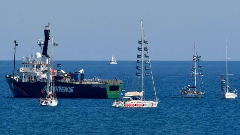 Israel says two Gaza flotilla activists brought in for questioning
