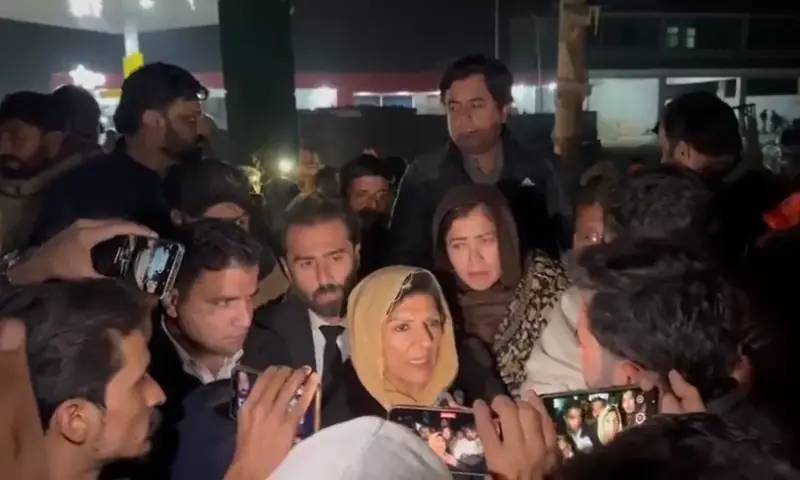 PTI leaders, sisters gather outside jail after being denied meeting