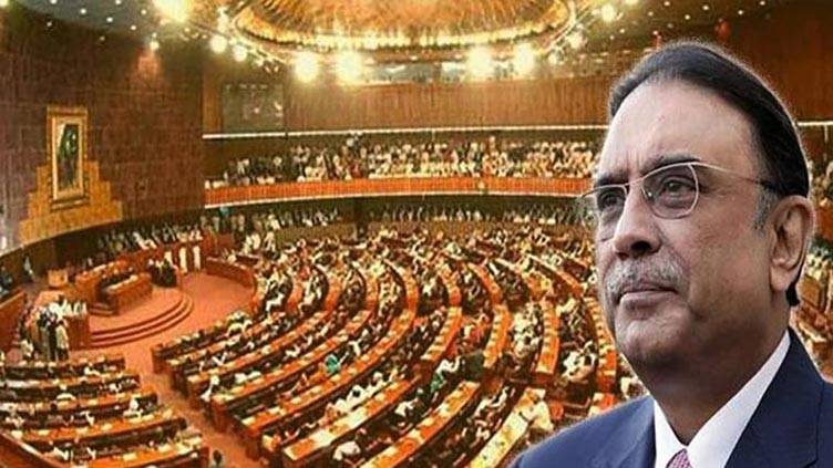 President Zardari convenes sessions of both houses of Parliament