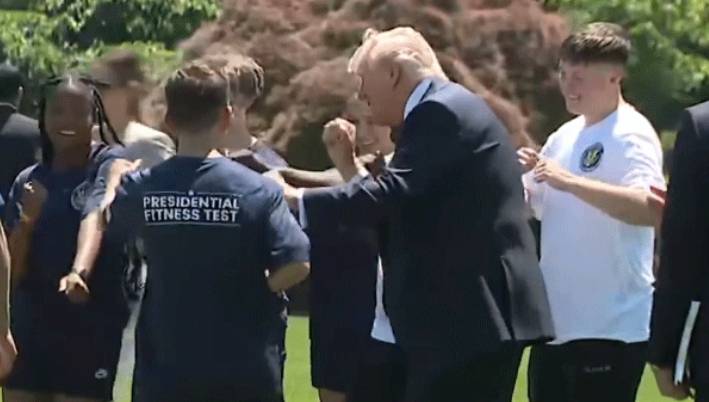 US President Donald Trump teaches teens his iconic ‘Macho Man’ dance
