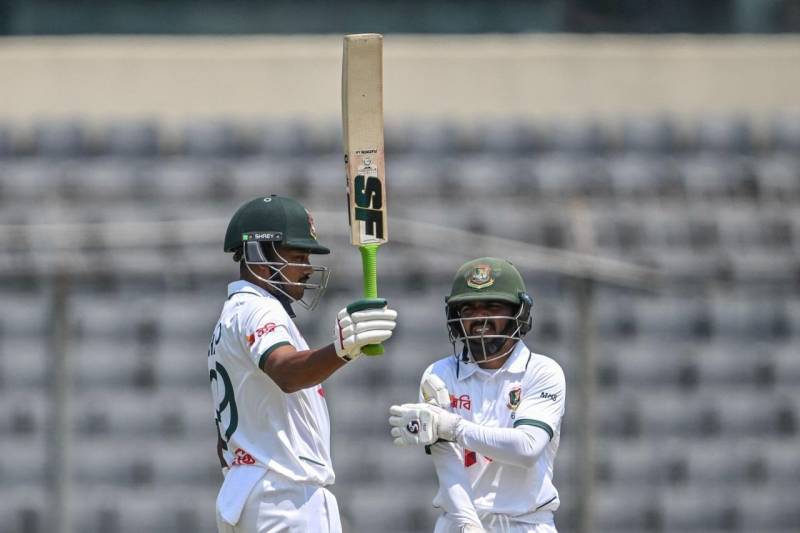 Shanto, Mominul shine as Bangladesh dominate Day 1 against Pakistan in Dhaka Test