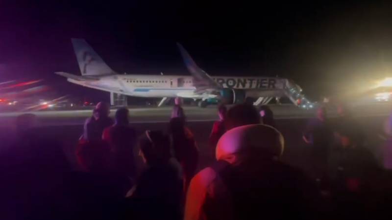 Plane hits and kills pedestrian during takeoff at Denver airport