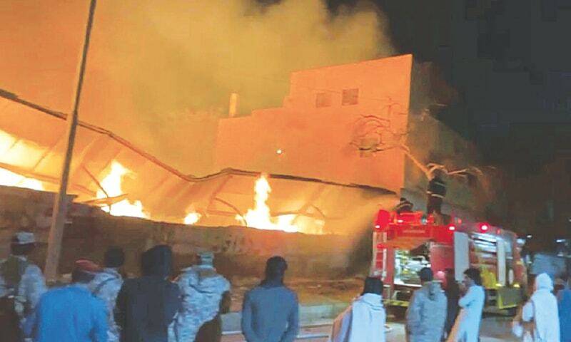 Fire breaks out at towel factory in New Karachi Industrial Area