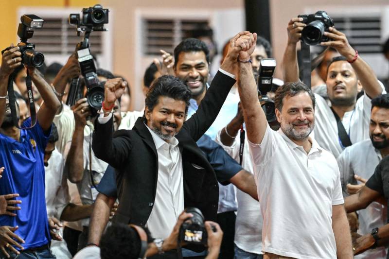 Indian film star Joseph Vijay takes oath as chief minister of Tamil Nadu state
