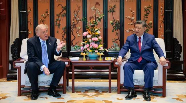 Trump says did not discuss tariffs during summit with Xi