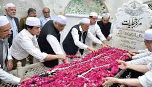 Ishaq Dar visits Data Darbar, reviews development projects
