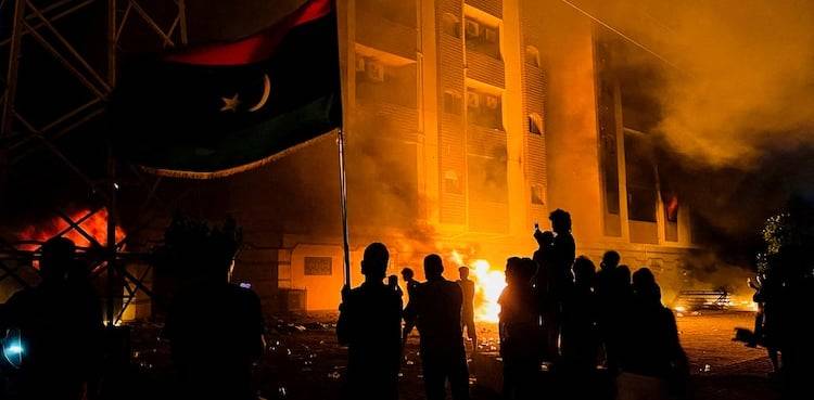 Several injured in Libya football clashes, govt building set ablaze