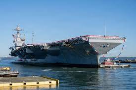 USS Gerald Ford aircraft carrier returns home after deployment in Mideast
