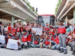 Metro Bus employees stage protest against 200 terminations