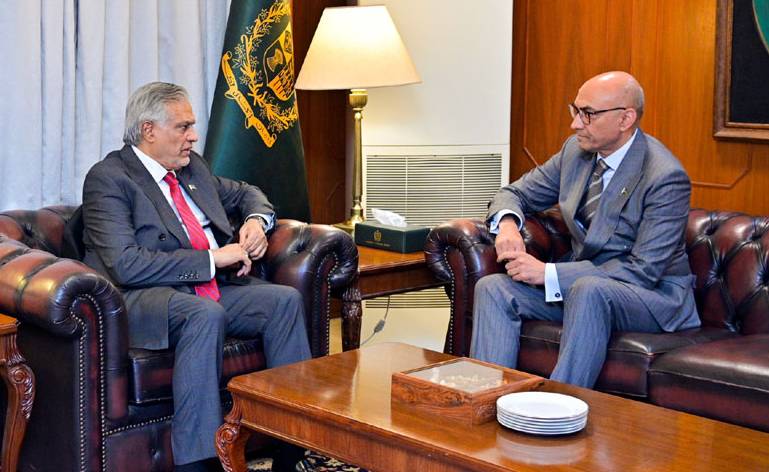 Pakistan’s envoy in Saudi Arabia meets FM Dar