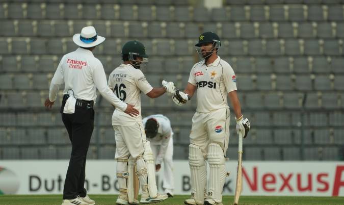 Rizwan, Shan, Salman fifties keep Pakistan in hunt of world record chase