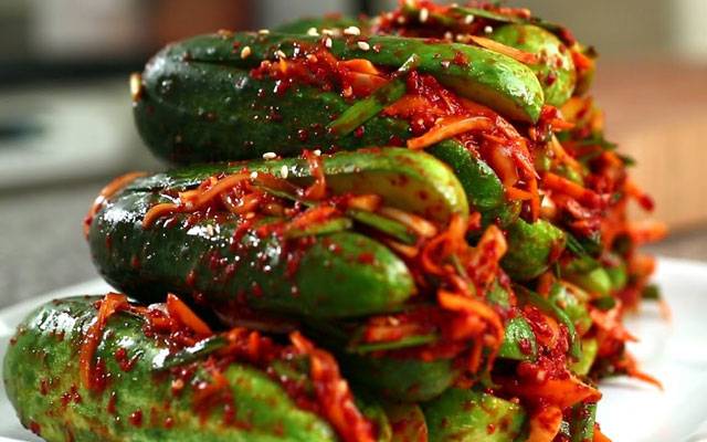 Korean food cravings? Try this spicy cucumber kimchi recipe