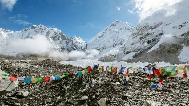 Record number of climbers scale Everest's Nepal side in single day