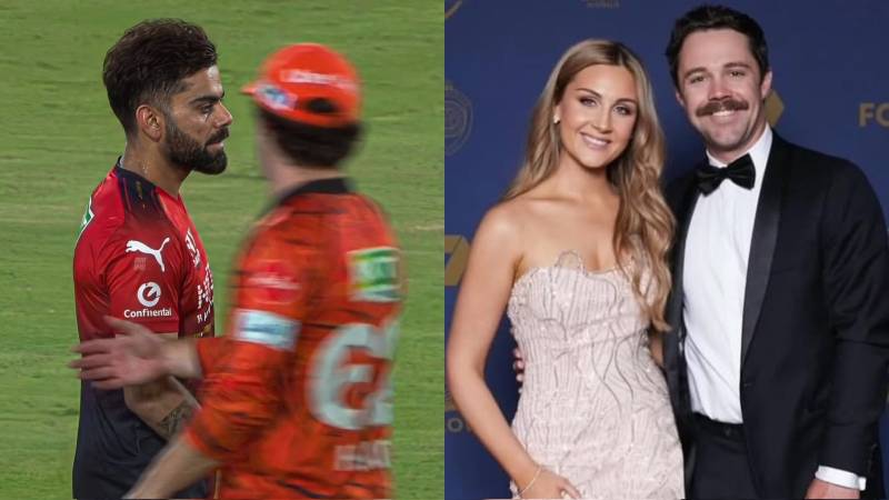 Travis Head and wife Jessica suffer online abuse after Kohli spat