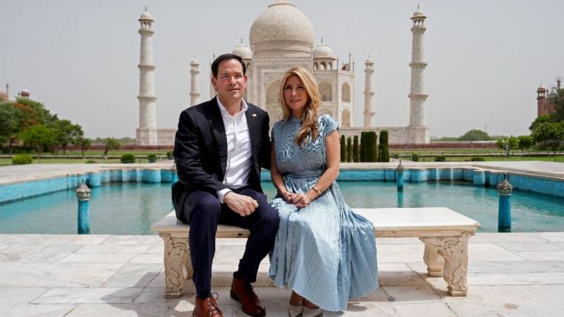 As Iran diplomacy picks up, Rubio tours Taj Mahal