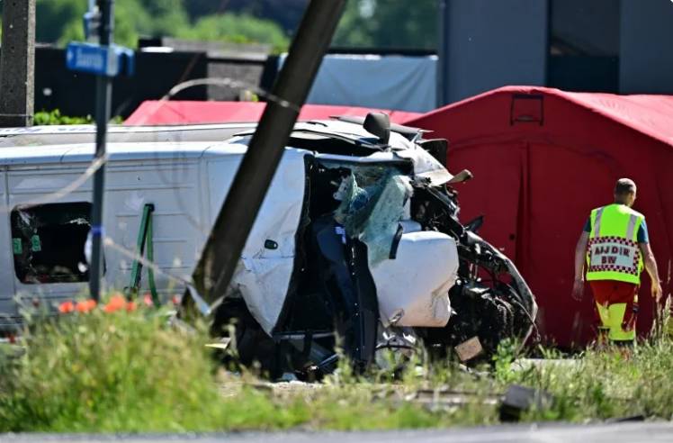 Several dead after train hits school bus in Belgium