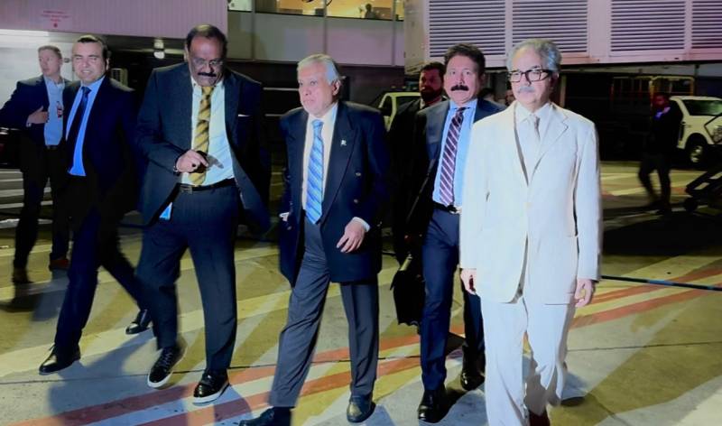 Ishaq Dar reaches New York to attend UNSC session