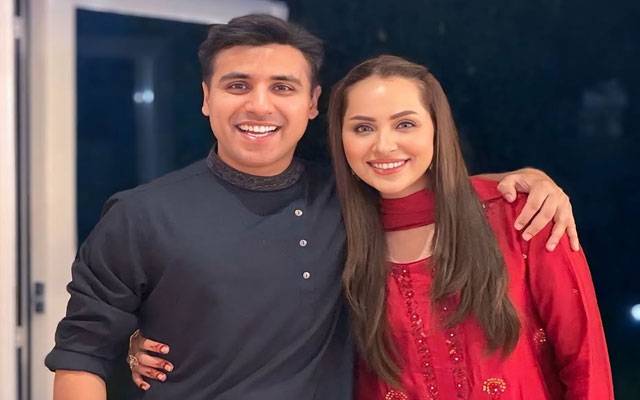Nimra Khan glows in red celebrating Eid with second husband 