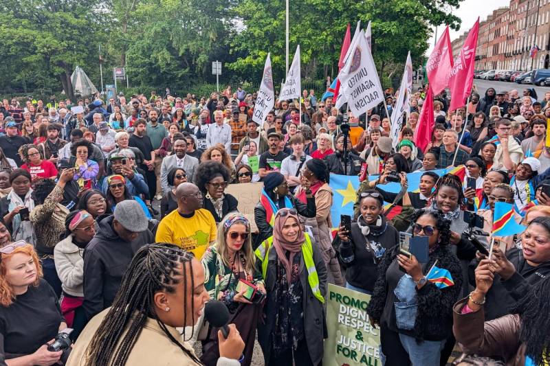 Dublin protest urges probe into 'George Floyd'-style death