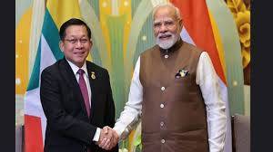 Myanmar president arrives in India to strengthen ties