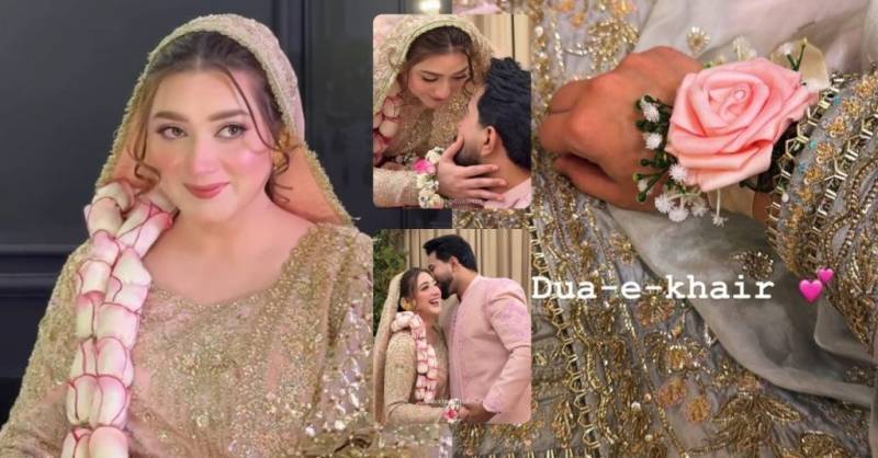 Actress Momina Iqbal’s bridal look draws attention at Dua-e-Khair ceremony