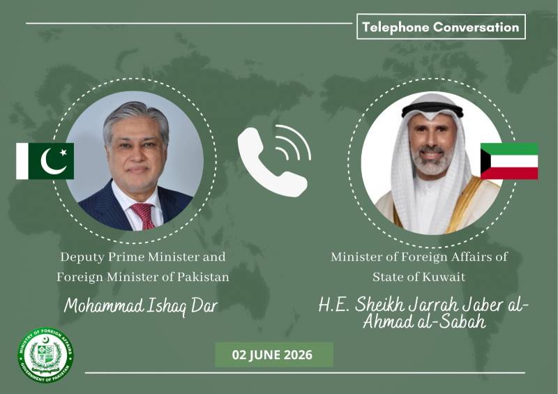 Kuwait lauds Pakistan's role in US-Iran engagement during Dar's call with foreign minister