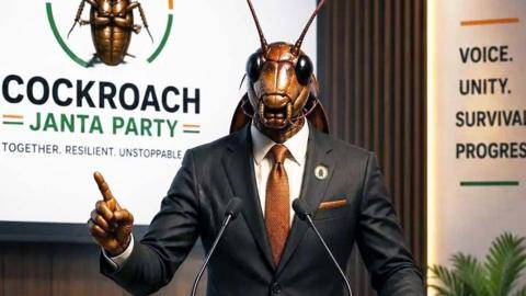 India's 'Cockroach Party' chief flies to New Delhi for protest