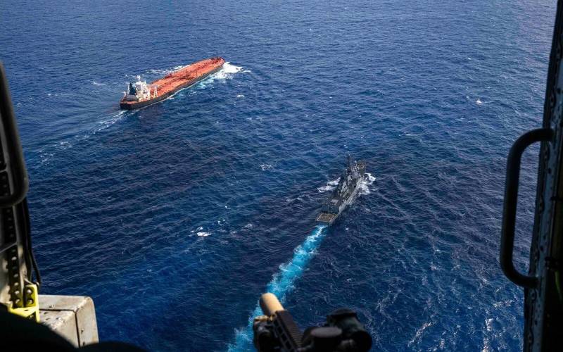 US forces board sanctioned tanker in Indian Ocean