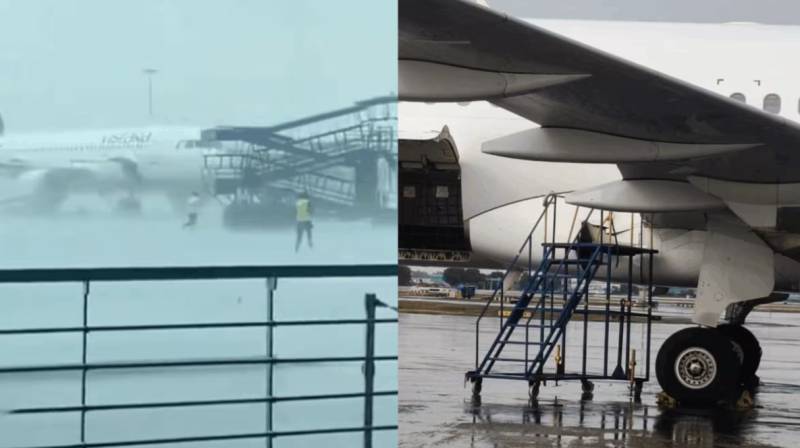 Three Air India planes damaged by storm at Delhi airport