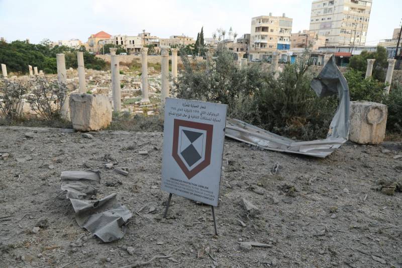 Lebanon heritage site damaged by Israeli bombardment