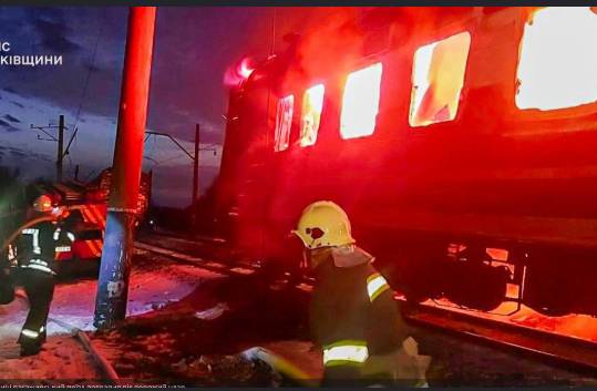Ukrainian drone strike on Russian train kills one