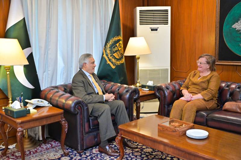 Ishaq Dar meets outgoing Italian ambassador, lauds role in strengthening bilateral ties