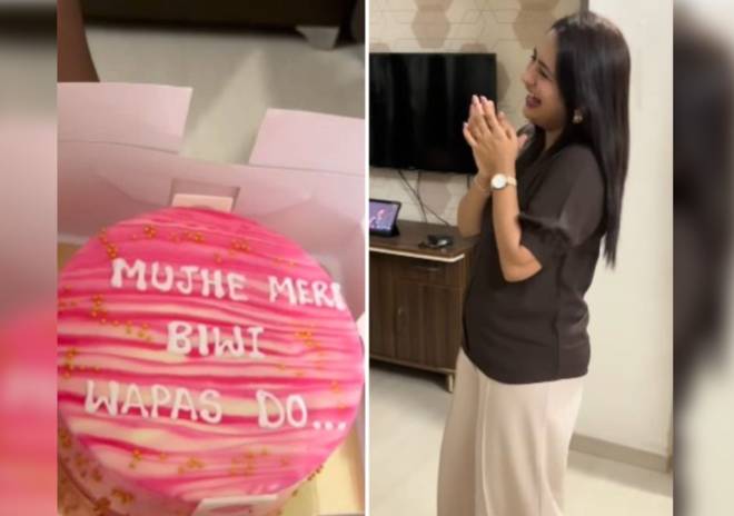 Husband uses ‘Return My Wife’ cake to bring wife home, wins hearts online