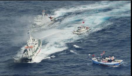 Taiwan says Chinese ships entered waters of disputed South China Sea island