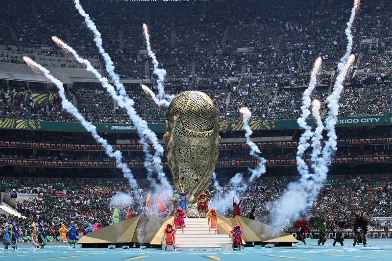 Shakira and Burna Boy warm up spectators in World Cup opening ceremony