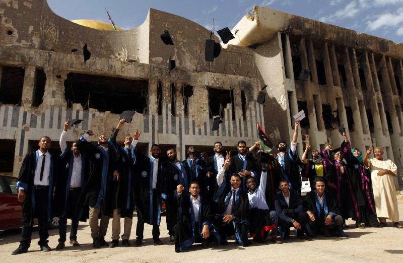 At a Libyan university once ravaged by war, students dream again
