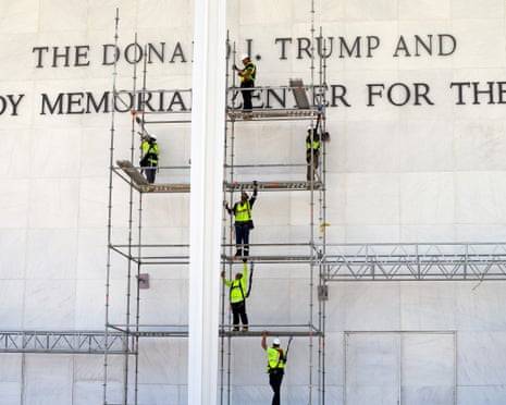 Removal of Trump's name from Kennedy Center begins after court ruling