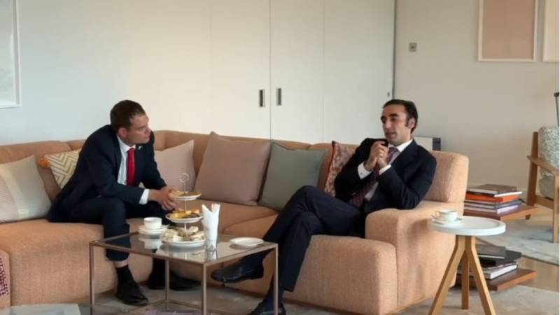 Bilawal visits UK High Commission, discusses bilateral ties and regional peace