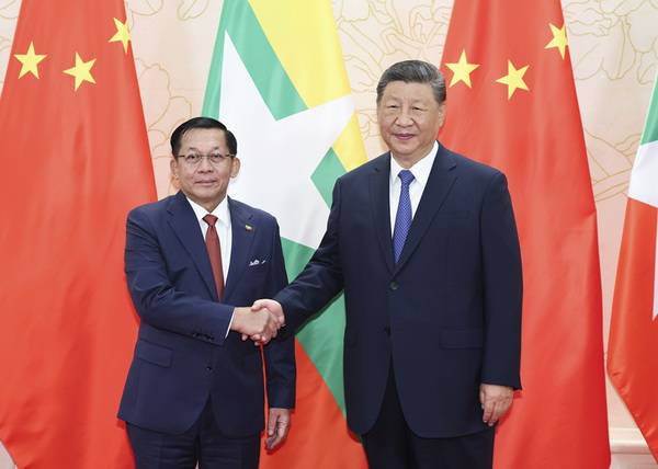 China's Xi says 'firmly supports' Myanmar in safeguarding sovereignty