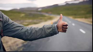 Motorway police ban hitchhiking by men in uniform