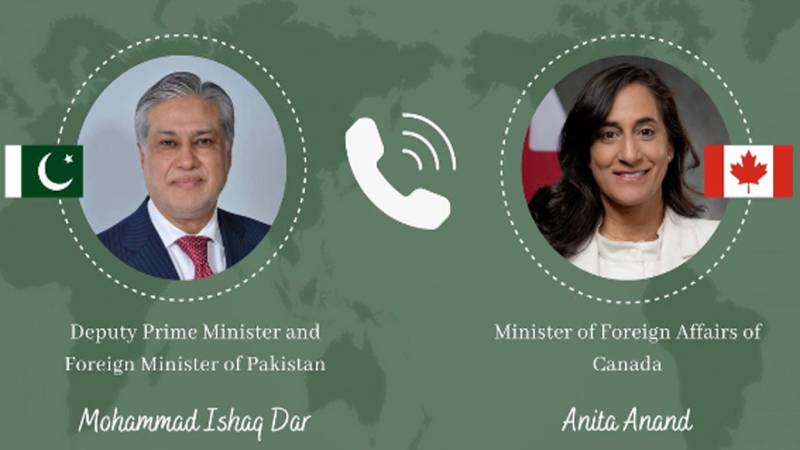 Canadian FM commends Pakistan’s constructive role in supporting diplomatic engagement