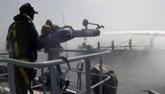 Pakistan Navy brings fire aboard merchant vessel MT Shalamar under control off Gwadar coast