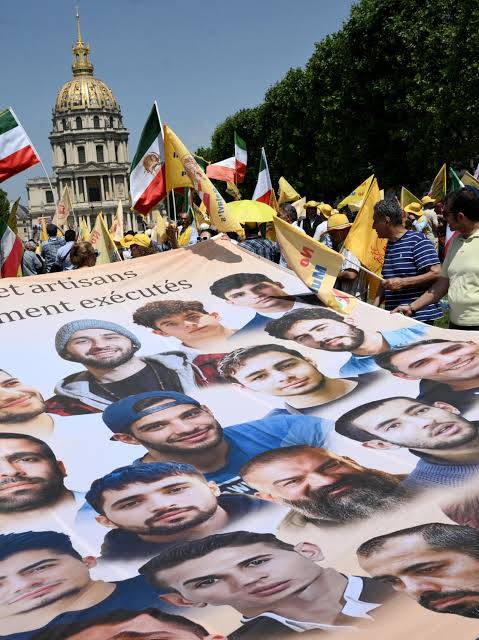 French police detain 20 at banned Iran opposition rally