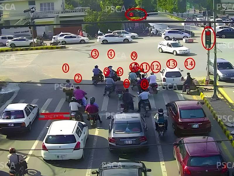 Lahore Traffic Police blacklists 100 vehicles with highest unpaid E-Challans