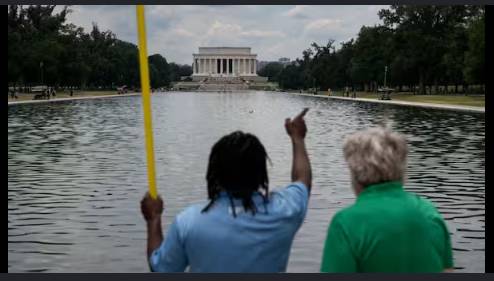 Trump threatens prison for damage to Washington Reflecting Pool