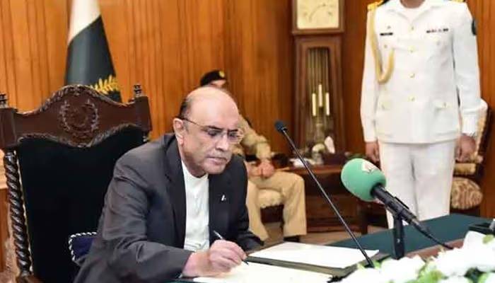 President Zardari approves Finance Bill 2026-27
