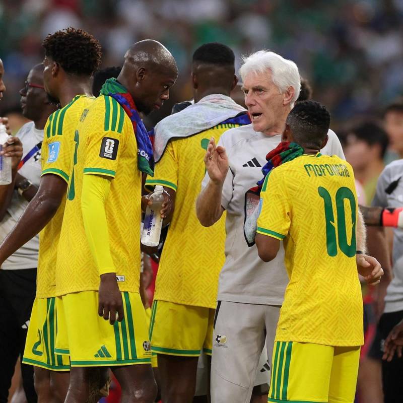 Broos smiles and snarls before South Africa's historic World Cup match
